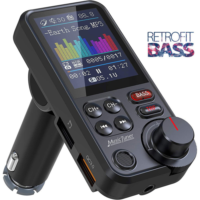 Audio Music To Mp3 - Bluetooth-совместимый автомобильный беспроводной FM-трансмиттер, радиоадаптер, быстрая