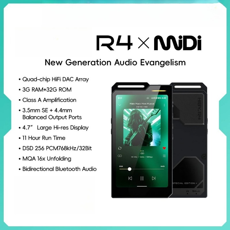 Audio Music To Mp3 - R4 MiDi Версия ES9018Q2M*4 Android 12
