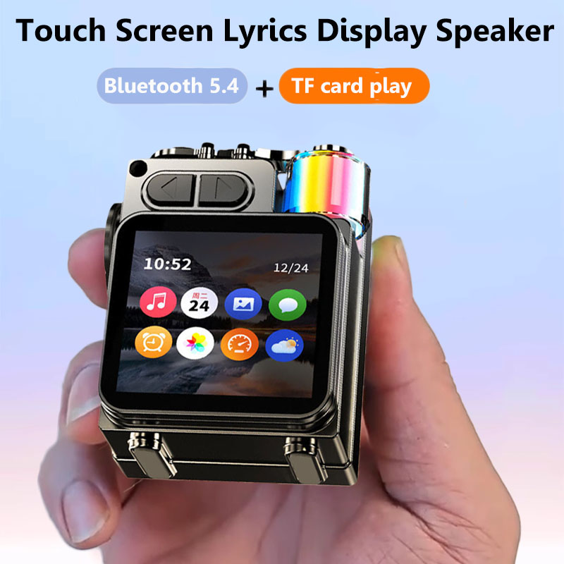 Audio Music Player App - Умный сенсорный экран, Bluetooth-динамик, мини-портативный аудиоплеер,