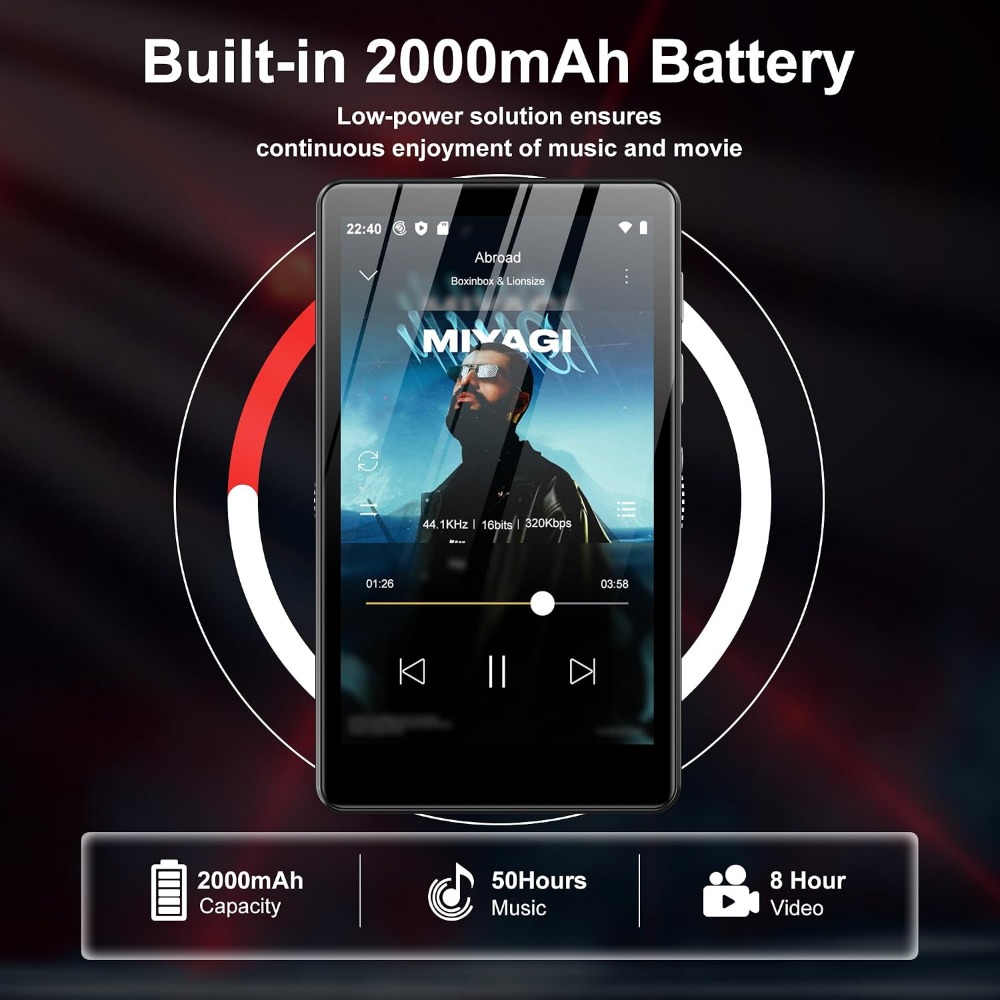 MP3-плеер на 80 ГБ с Bluetooth – обзор и цена Audio Music Player App