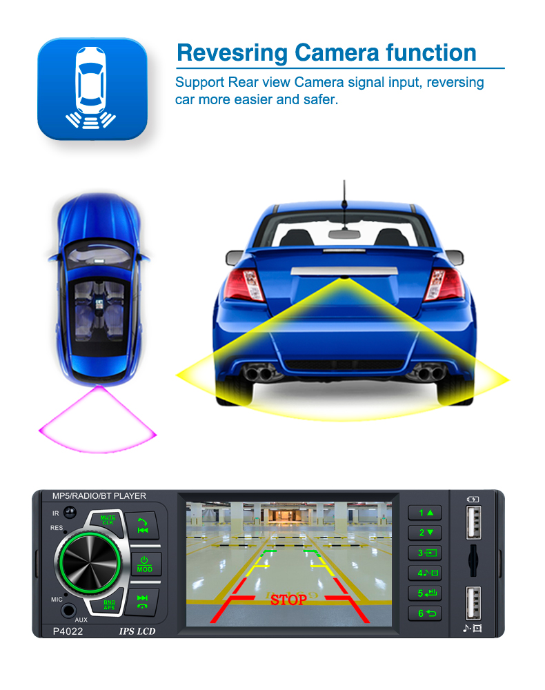 Автомагнитола 1 Din P4022, 3,8 – обзор и цена Audio Music To Mp3